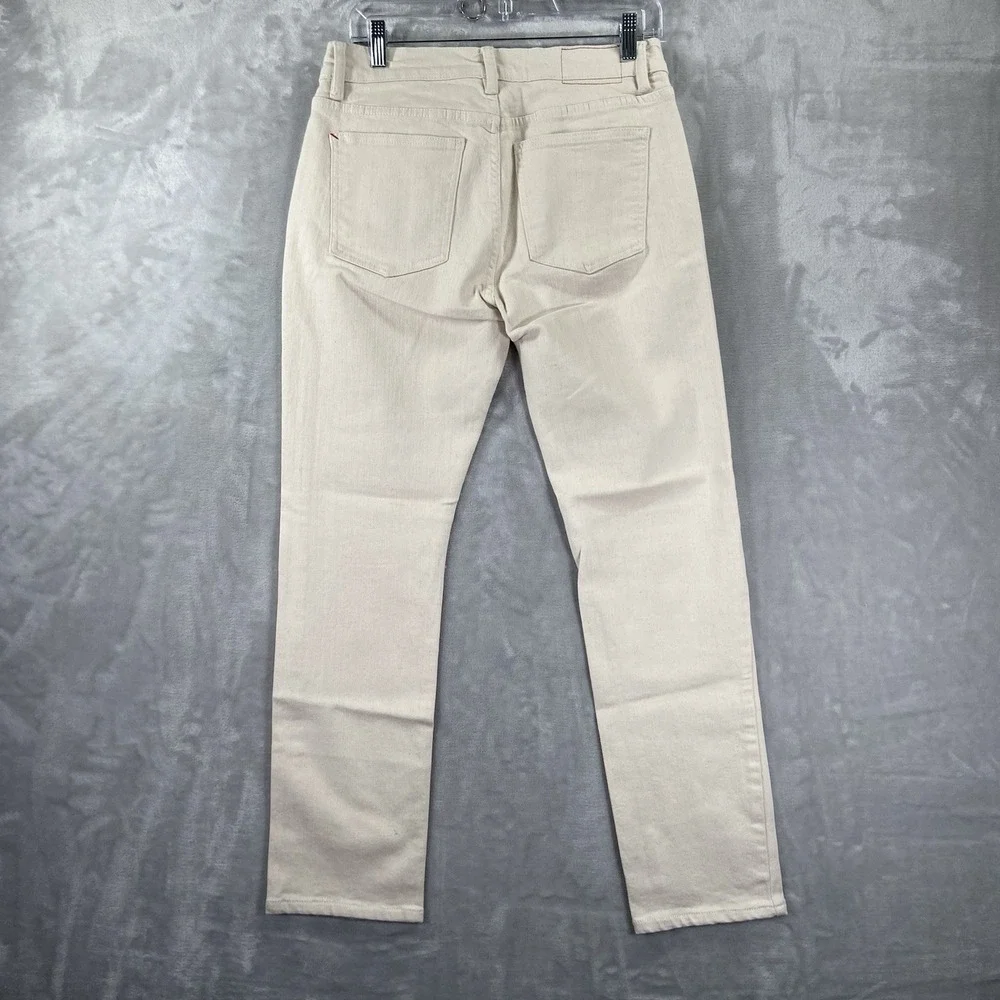 Marine Layer Jeans men's 32x28 Original Slim Fit White Denim Stretch Cotton